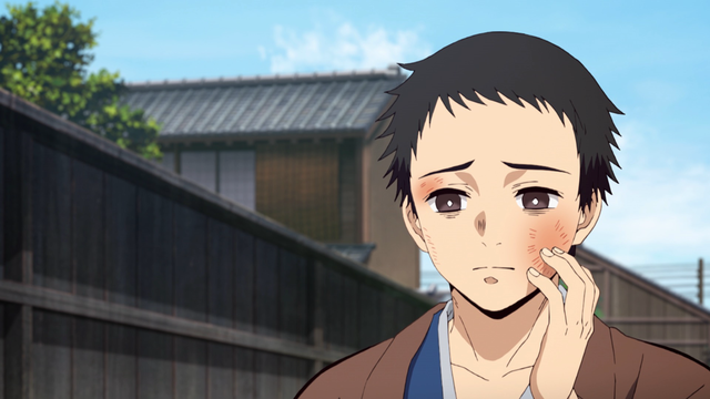 鬼を連れた剣士